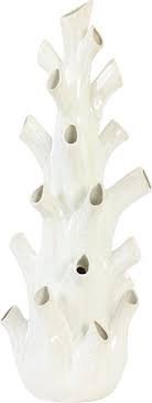 8717807301378 Vase Deco 20 5X55 Cm Korali Ceramics Cream - Image 1