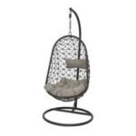 Bologna Wicker Hang Chair Outdoor Dia 95X195Cm-Black
