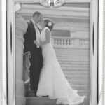 Juliana 5x7 wedding photo frame with decorative bells for couple photos, elegant tabletop home décor in Lagos Nigeria
