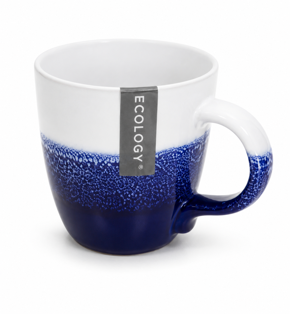 440ml Ecology Tidal mug with ocean-inspired blue design, stoneware coffee cup for tea and drinks in Lagos Nigeria
