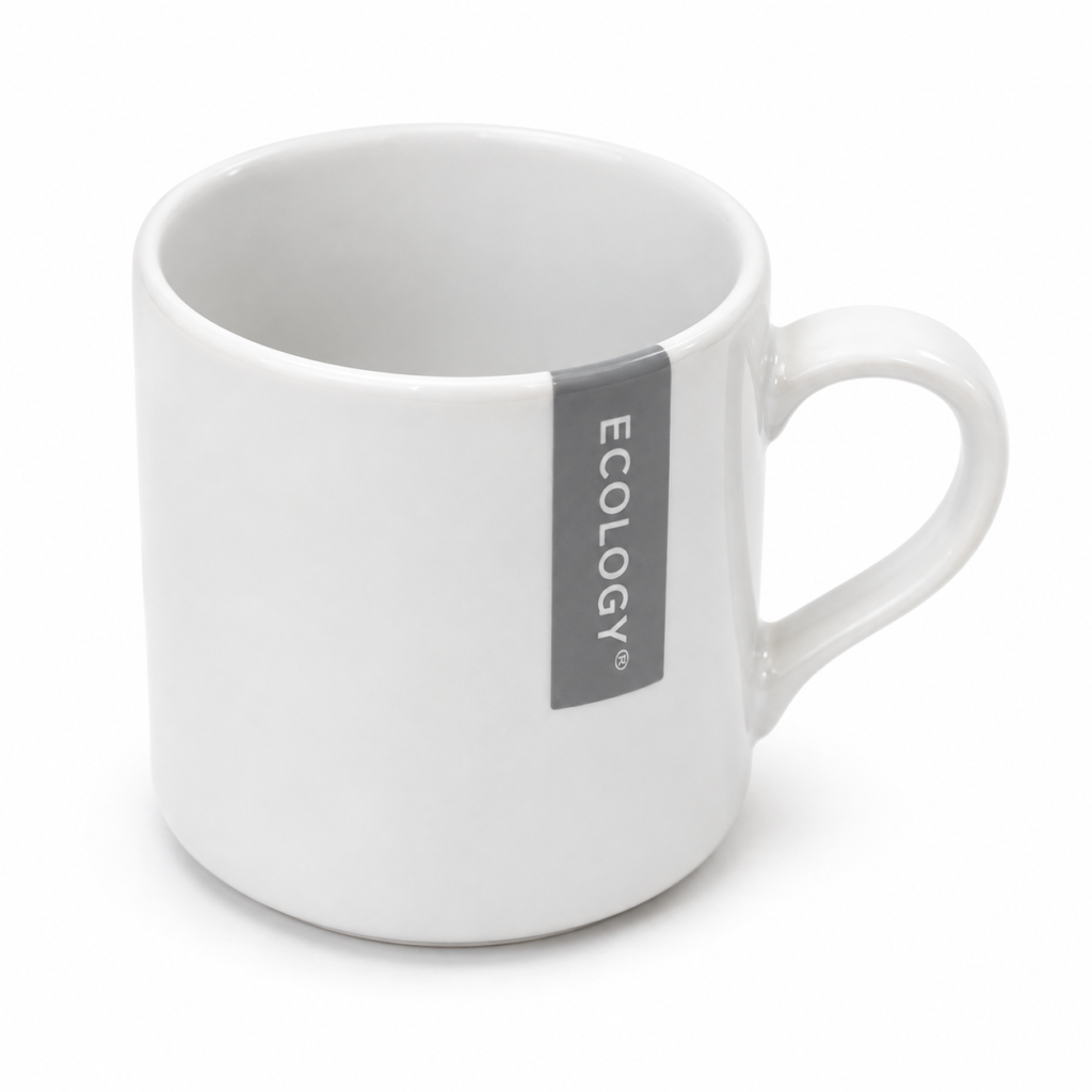 Ecology Juna mug 440ml opal stoneware coffee mug in Lagos, Nigeria, shown on white background for kitchen use