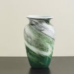 Vase With White And Black Stripe