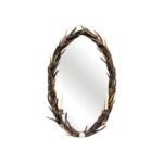 Antler Oval Mirror