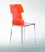 Modern orange accent chair upholstered seating for dining or living room décor in Lagos, Nigeria
