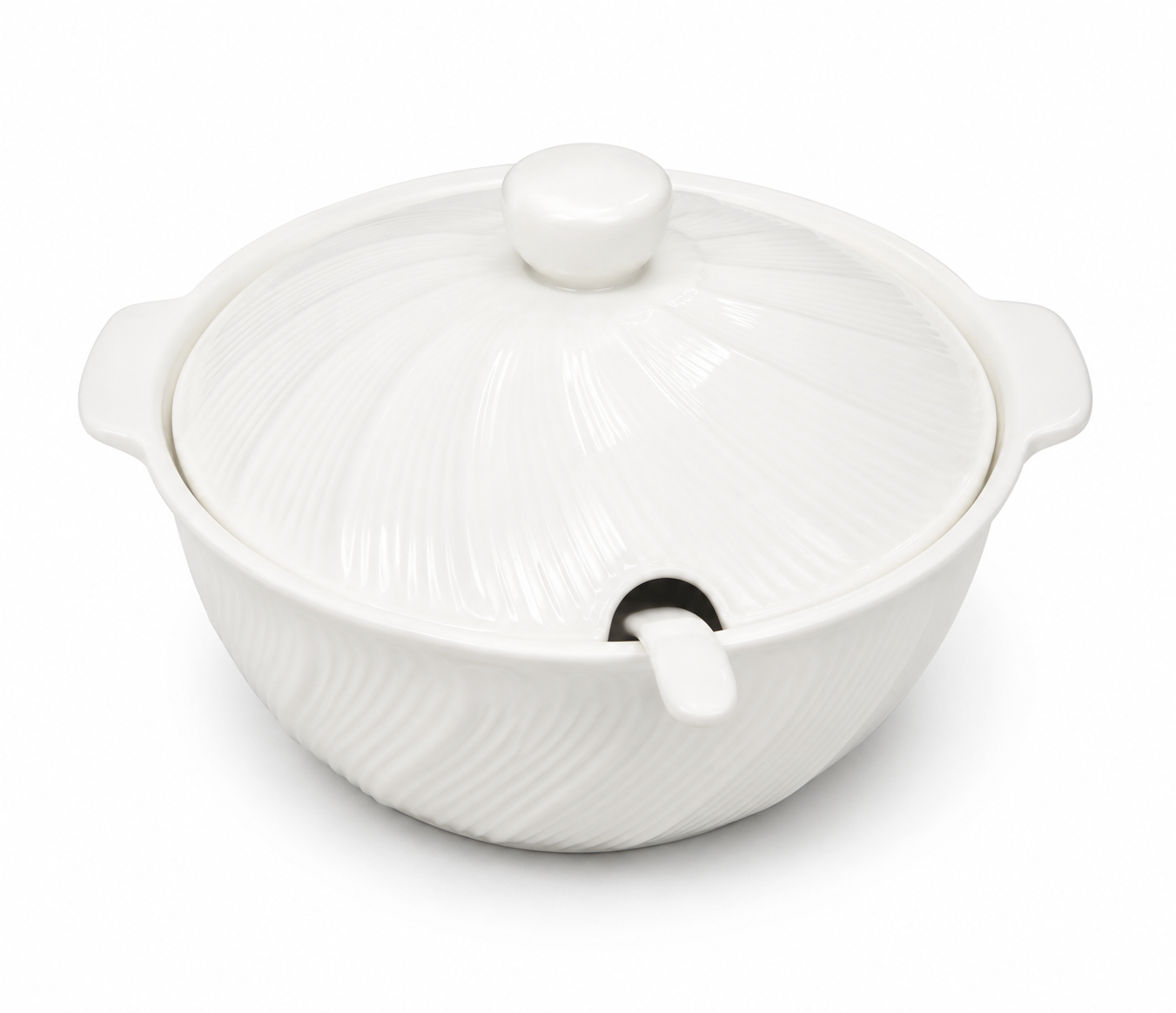 White ceramic soup pot with easy-to-clean surface White ceramic soup pot with easy-to-clean surface for luxury kitchen cooking in Lagos, Nigeria