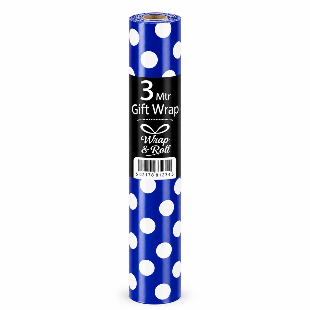 3m spot gift wrap roll with patterned design for stylish gift wrapping and presentation