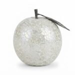 White glass mosaic ball flower ornament for stylish home and office tabletop decor in Lagos, Nigeria