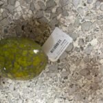 Green Decorative Ball - Green Glass Mosaic Lemon 8*10 Cm