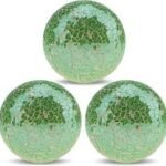 Handcrafted green glass mosaic lemon decorative ball for bowl fillers and shelf styling in Lagos.