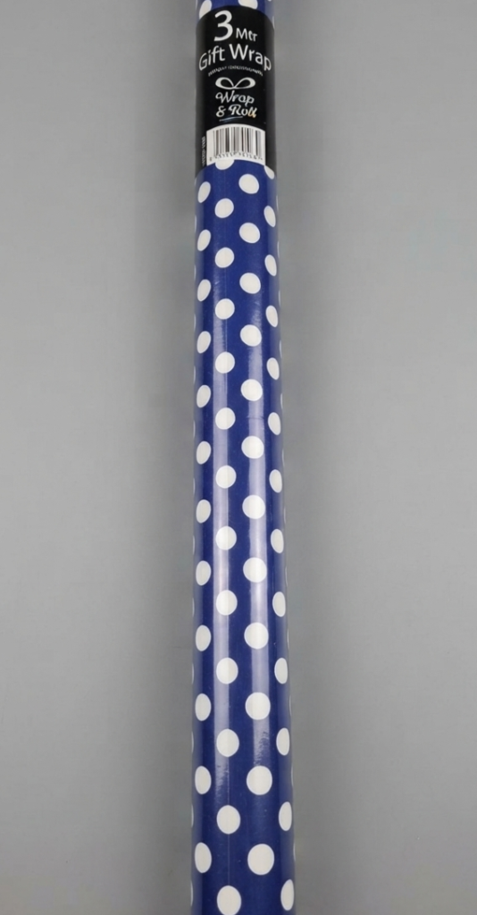 3m spot gift wrap roll with patterned design for stylish gift wrapping and presentation
