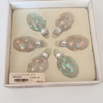 6 piece glass Christmas ornament set for tree decoration festive holiday décor in Lagos, Nigeria