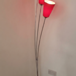 Modern 2 part body base floor lamp for living room lighting and interior décor in Lagos, Nigeria home
