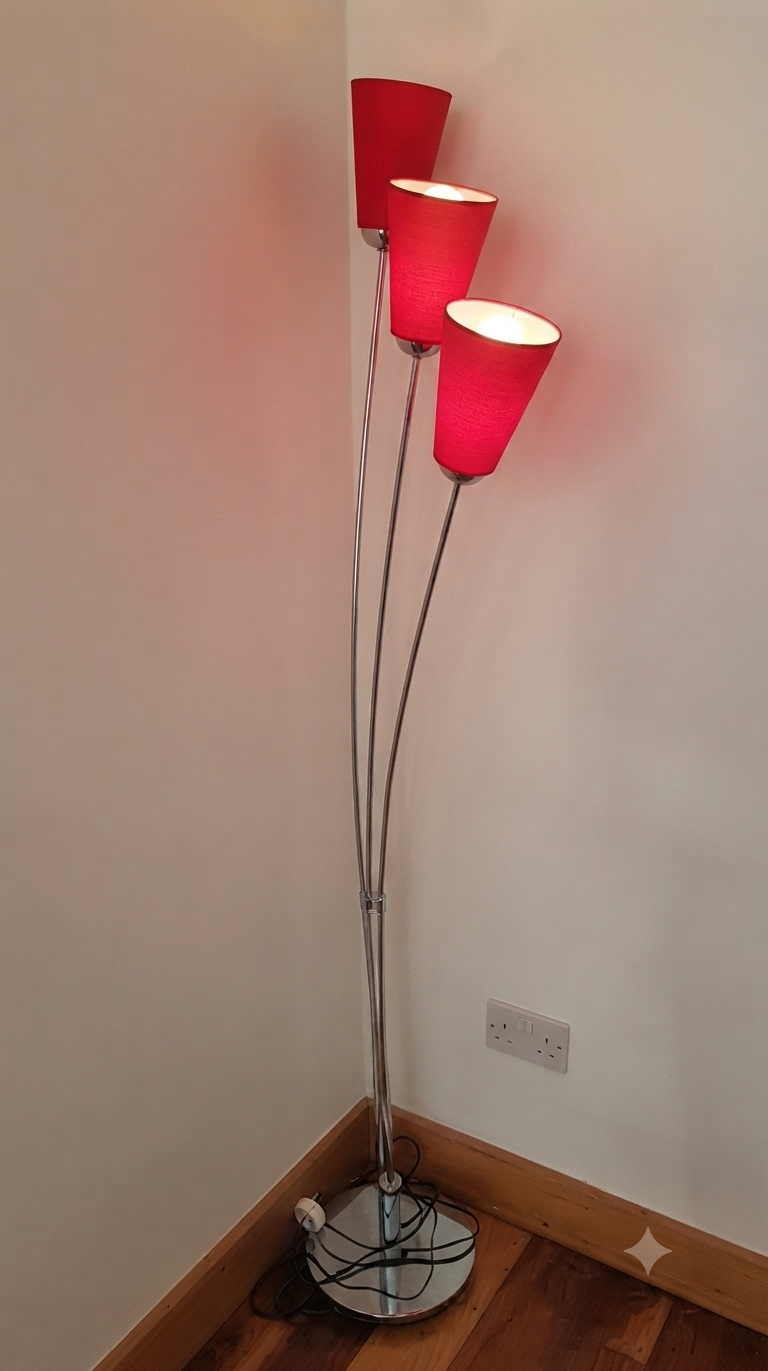 Modern 2 part body base floor lamp Modern 2 part body base floor lamp for living room lighting and interior décor in Lagos, Nigeria home