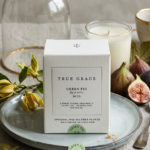 Green Fig Village Classic scented candle in a glass jar for luxury home fragrance in Lagos, Nigeria