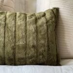 Oliver Grn Ribbed Throw Pillow