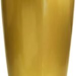 Tall Fluted Gold Planter