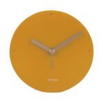 Alarm Clock Mantel Polyresin Ochre Yellow D.12 H.2.7Cm