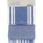 3Pk Eco Tea Towels Stripes Assorted