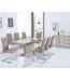 Taupe extending dining table 160-220cm modern expandable table for dining room in Lagos, Nigeria