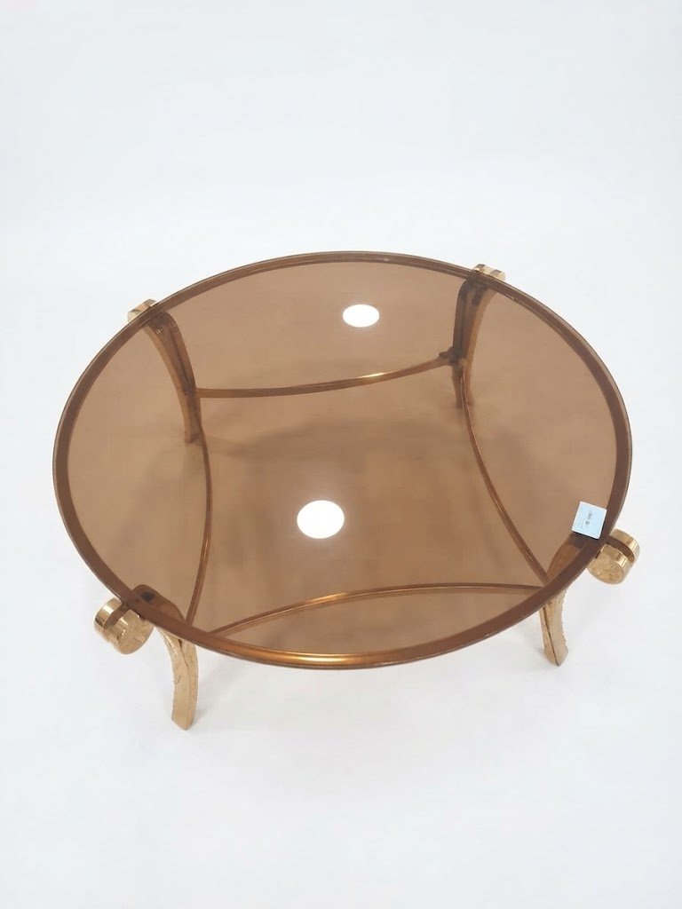 Luxury Glass Top Coffee Table with Gold Metal Frame for Modern Living Room & Center Decor Glass top coffee table with gold metal frame for luxury living room decor in Lagos Nigeria modern home furniture