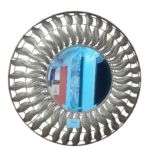 Feather Eff. Round Mirror