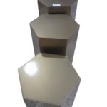 Sml Hex Gold Side Table
