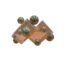 Gold stainless steel and crystal table ornament sculpture for luxury décor in Lagos, Nigeria