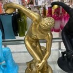 Golf Sportsman Throwing Disc Figurine Table Decor