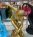 Golf sportsman throwing disc figurine resin table decor athlete ornament Lagos Nigeria