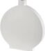 Large white metal decorative cylinder vase for modern home and event styling in Lagos, Nigeria.