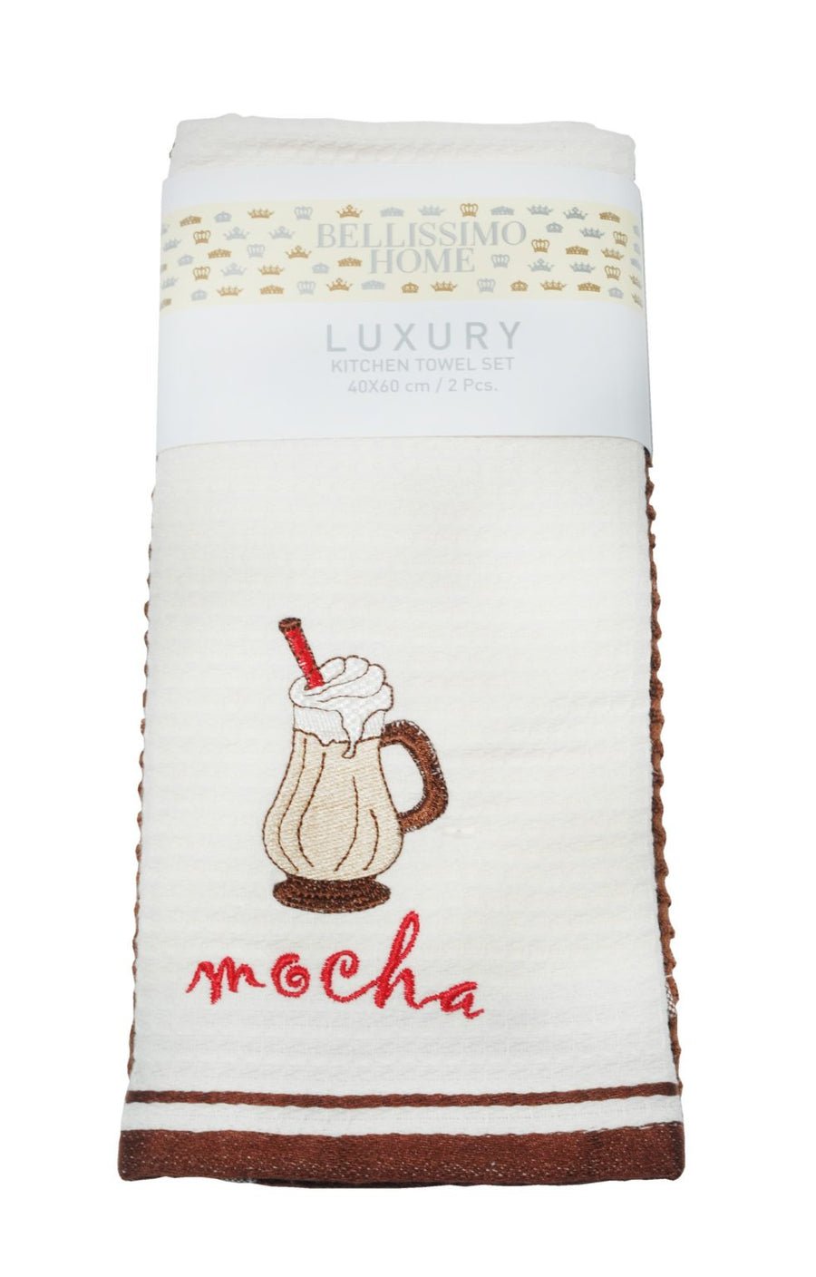 MOCHA_90e8e539-8bb3-4da4-b3c2-203e294371f1.jpg Waffle/Terry 2 Pack Tea Towel Moccha - Image 1