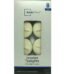 Ivory Unscented Tealight Candles – Pack of 8 Long Burn Wax Tea Lights for Home & Events