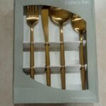 16 Pc Gold Cutlery