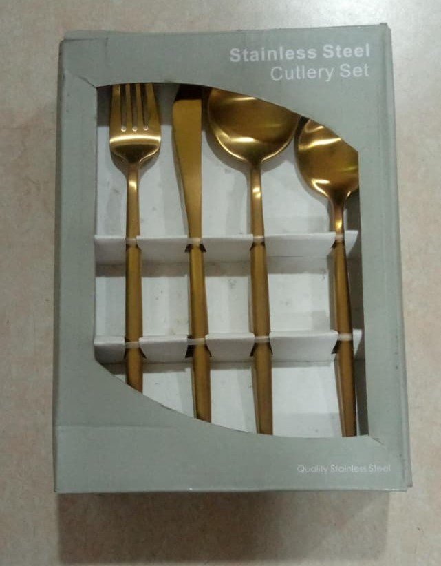 NTG021 16 Pc Gold Cutlery - Image 1