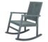 Grey wash chevron rocking chair for indoor and patio relaxation in Lagos, Nigeria.