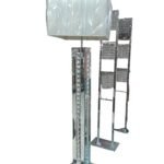 Crystal Floor Lamp Silver