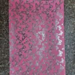 Pink Wrapper With Gold Butterfly Design