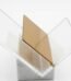 Elegant marble pattern acrylic book stand for luxury desk organization and reading in Lagos, Nigeria