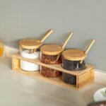 S/3 Bamboo Jars In Wooden