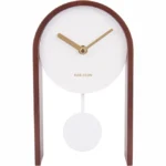 Table Clock Smart Pendulum Dark Wood