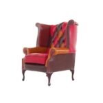 Occasional Chair-Marlborough Tan/Brown