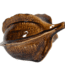 Burnt mustard coco pod botanical table ornament for rustic home and shelf décor in Lagos, Nigeria