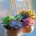34Cm Hanging Succulents In Pot Flower