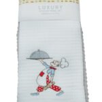 Waffle/Terry 2 Pack Tea Towel Chef