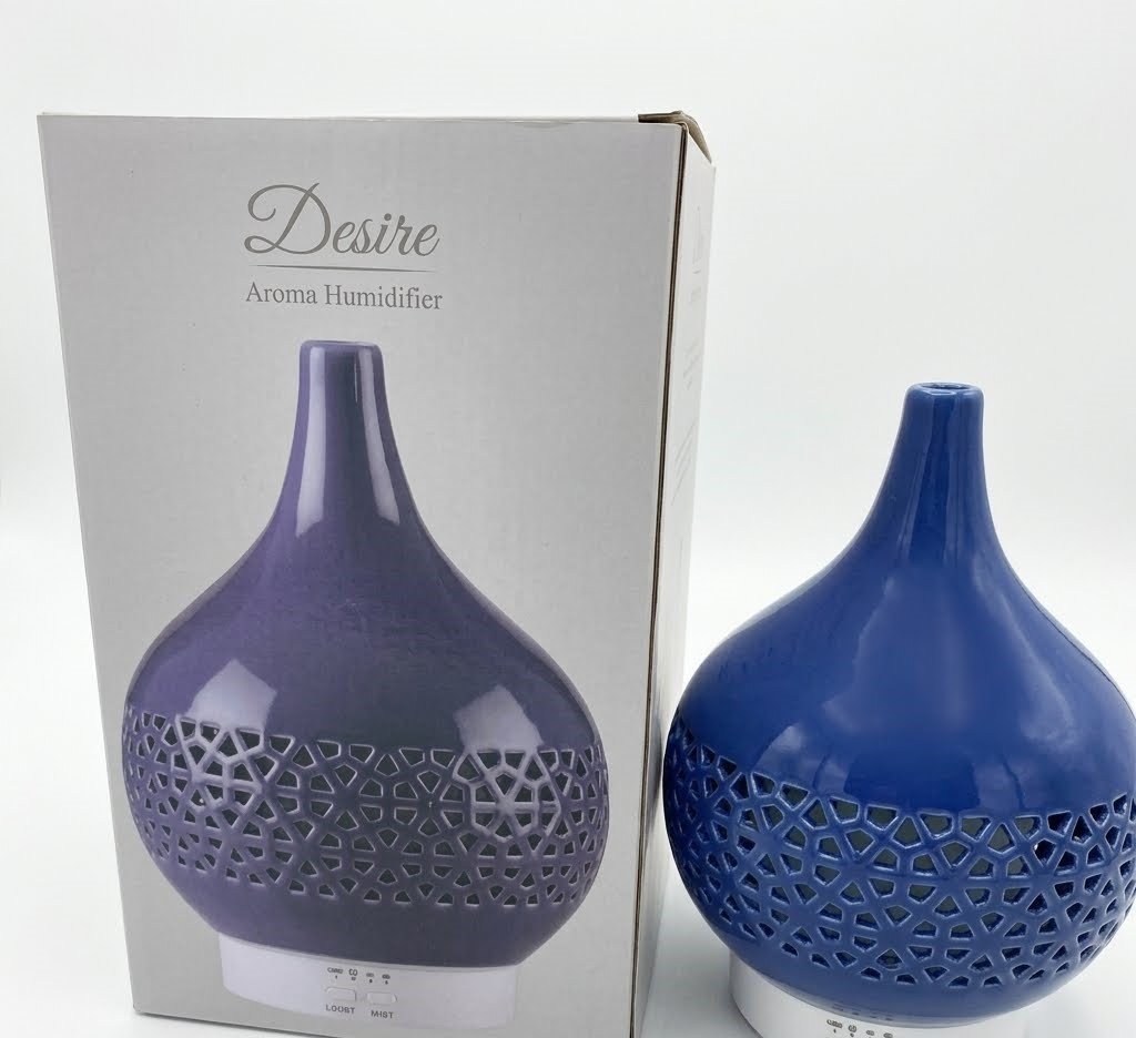 Blue aroma humidifier with LED light for home fragrance and air moisture in Lagos, Nigeria