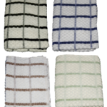 Egyptian Waffle Terry Tea Towel White/Black