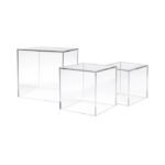 Crystall Clear Large Cube Table Decor