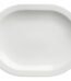 Miravell white oval ceramic platter for elegant dining and food serving in Lagos, Nigeria