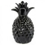 40Cm Black Pineapple Décor