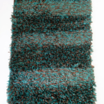 Wool look rug 90 x 150cm brown teal soft area rug for living room in Lagos Nigeria